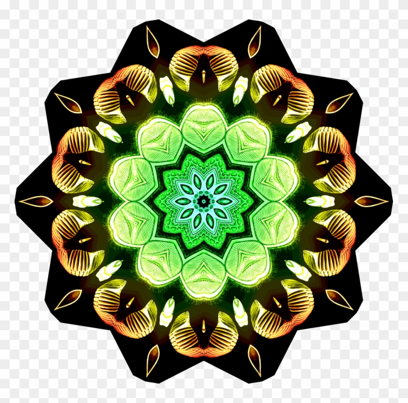Symmetry Kaleidoscope - Fractal Art - Full Size PNG Clipart Images Download
