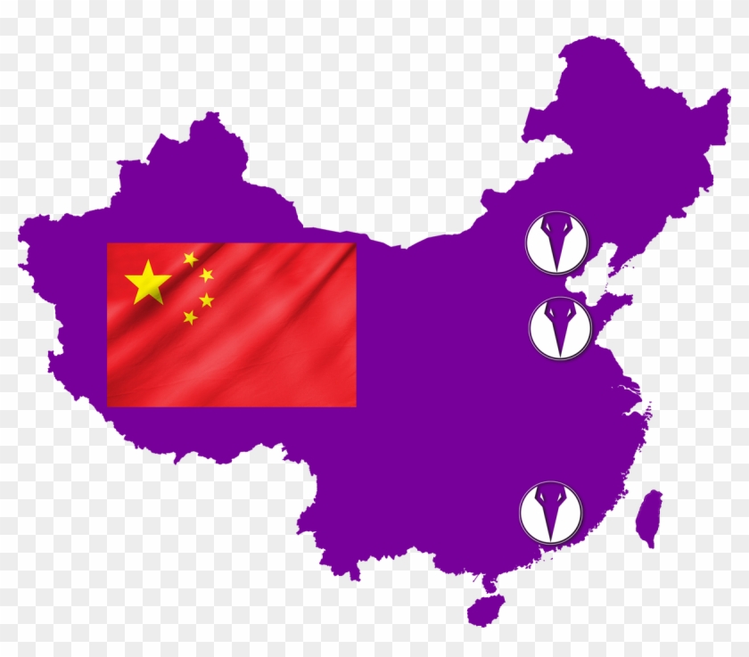 Flag Map Of People's Republic Of China #1384509