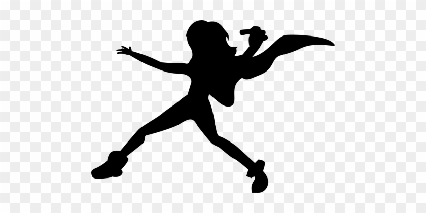 Superhero Silhouette Clipart - Female Superhero Silhouette Png #1384577