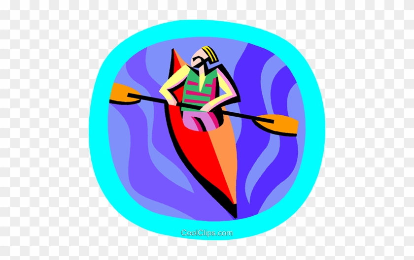 Water Sports, Kayaking Royalty Free Vector Clip Art - Figure Of Speech #1384652