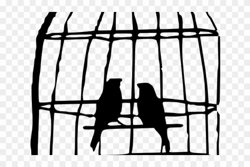 Cage Clipart Bird's - Clip Art Bird Cage #1384731
