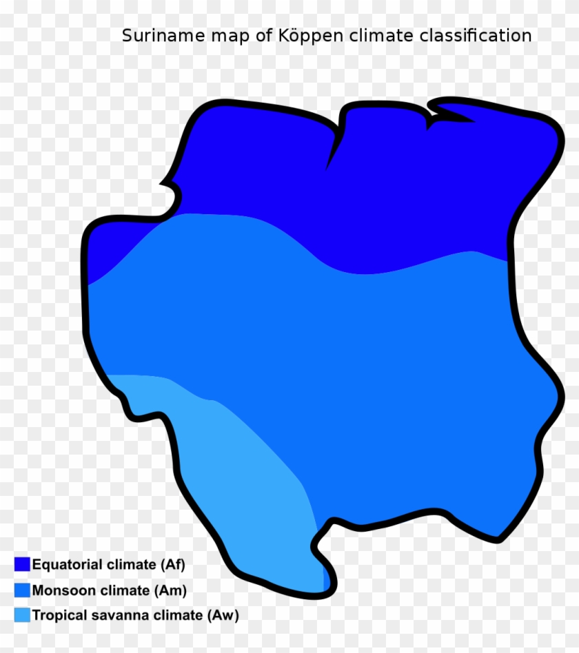 Climate Map Of Suriname #1384741