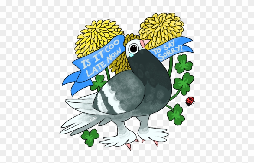 Parakeet Clipart Pigeon - Coo Late Women's Tees #1384747