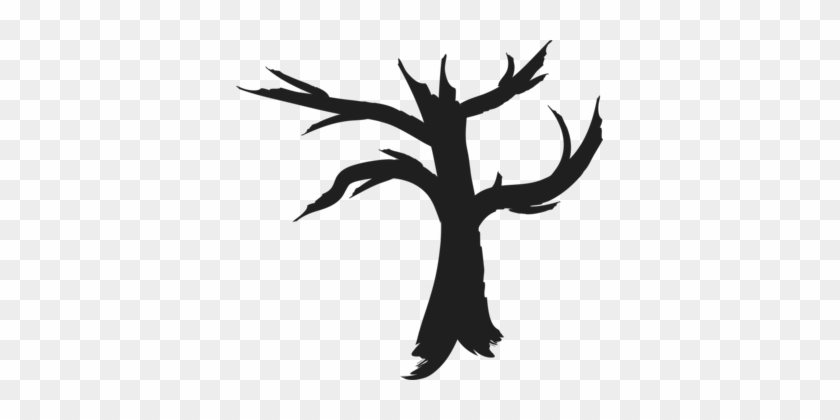 Tree Computer Icons Drawing Silhouette Art - Free Dead Tree Silhouette #1384754