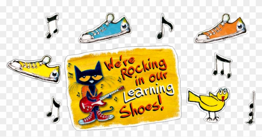 We Develop Social Skills Like Listening And Follow - Edupress Pete The Cat Bulletin Board Set, We're Rocking #1384760
