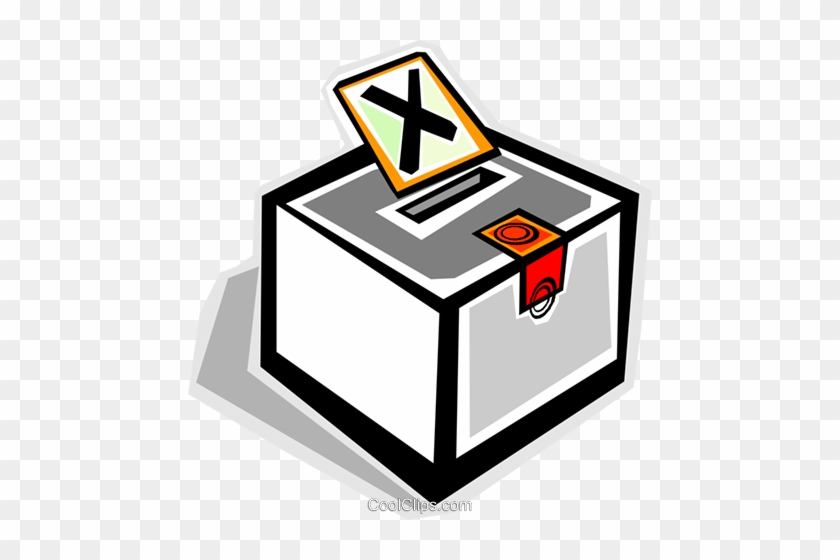 Ballot Box Royalty Free Vector Clip Art Illustration - Role Of Election In Democratic Citizenship #1384893