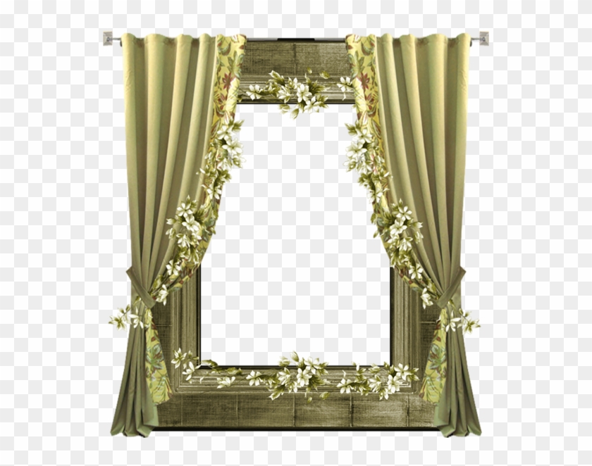 Green Picture Frames, Printable Frames, Frame Clipart, - Transparent Background Curtain Png #1384950