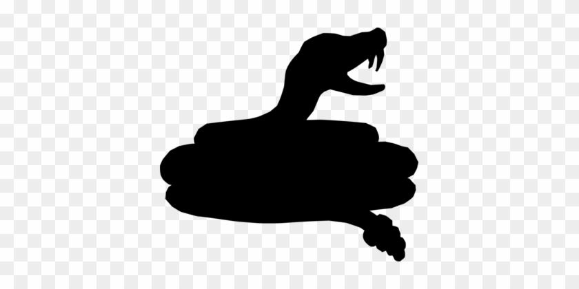 Snakes Silhouette Reptile Drawing Cobra - Snake Silhouette #1385065