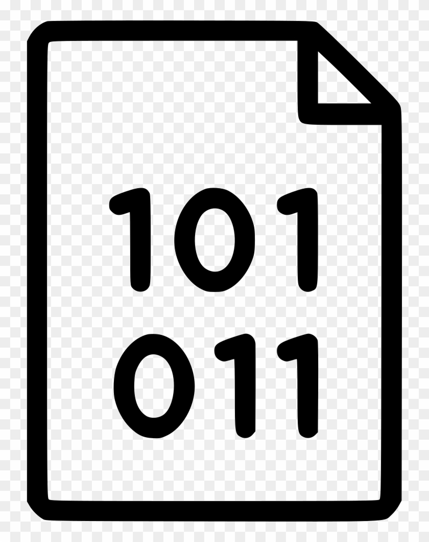 File Document Code Binary Comments - Documents Line Icon - Full Size ...