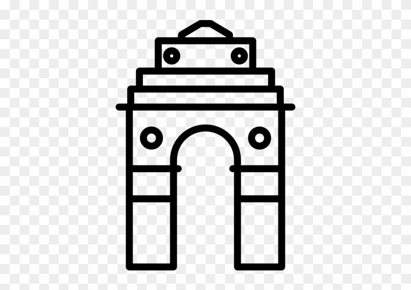 Architecture Clipart India - India Gate Simple Drawing #1385131