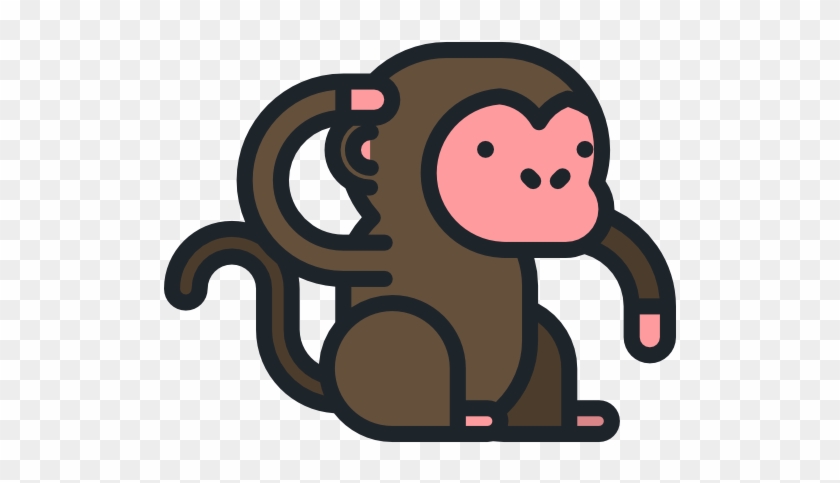 Graphic Library Download Ape Clipart Wild Monkey - Monkey Icon #1385260