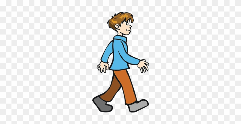 Little Boy Clipart Walking Away - Cartoon Boy Walking Png - Free  Transparent PNG Clipart Images Download