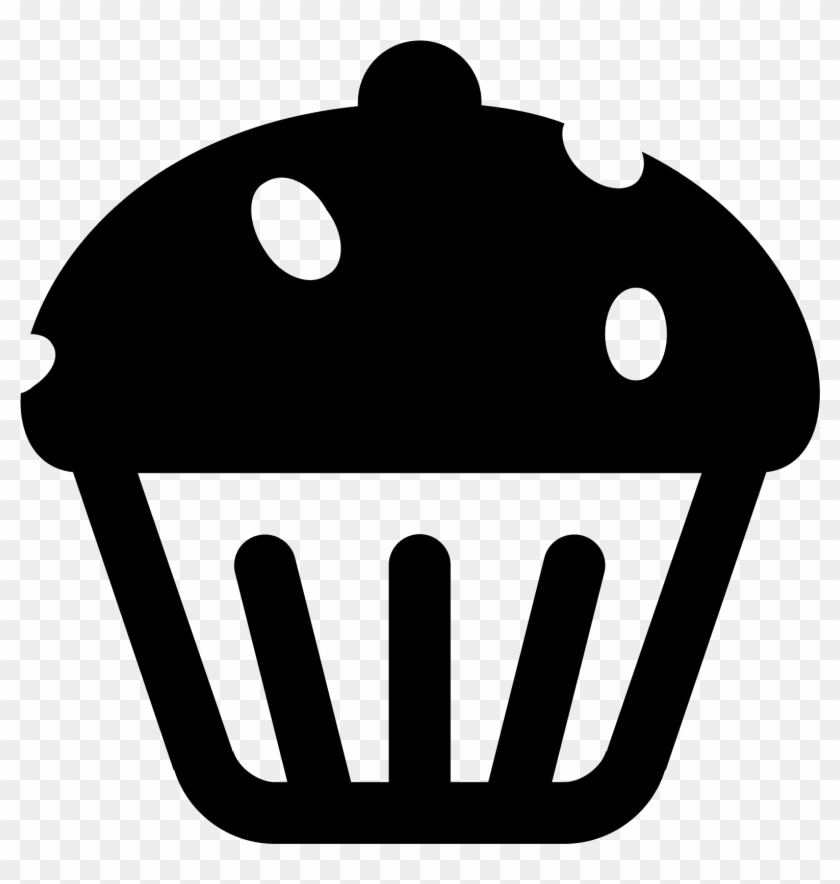 Black And White Stock Icon Free Download Png - Cup Cake Icons #1385333