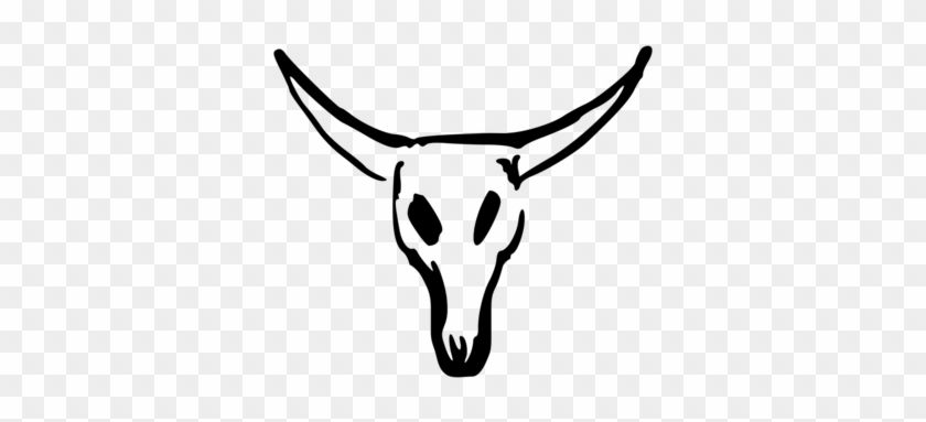 Image Royalty Free Hereford Cattle English Texas Beef - Cow Skull Easy Drawing #1385383