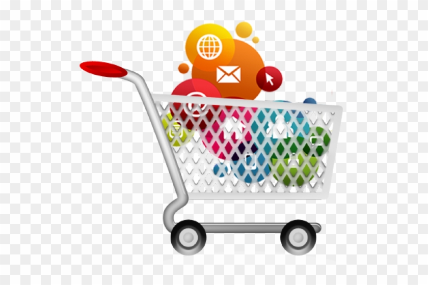 Ecommerce Clipart Full Shopping Cart - Ecommerce Website Development #1385502