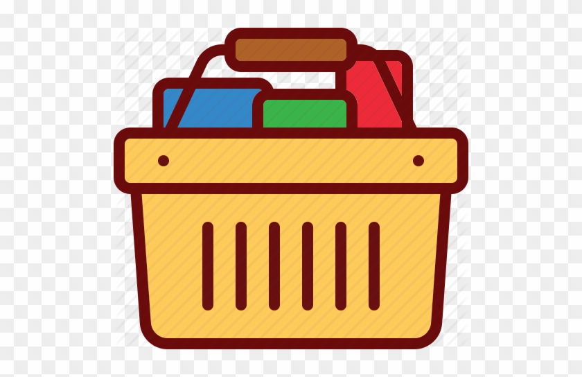 Supermarket Library Download - Basket Of Goods Icon #1385505