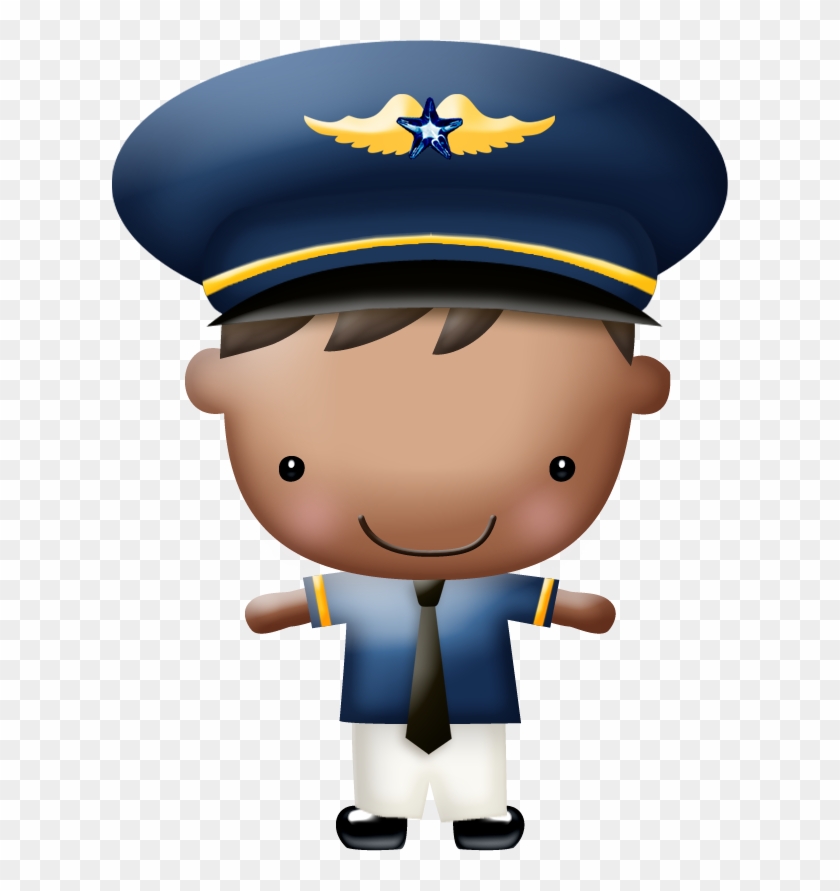 Clipart, Community Helpers, Airplane, Aviation, Clouds, - Pilotos Aviadores Animados #1385532