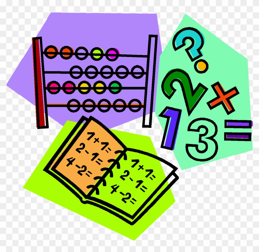 Clipart Numbers Numeracy - Cartoon Picture Of Maths - Free Transparent PNG  Clipart Images Download