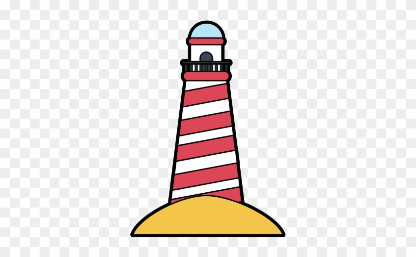 Striped Lighthouse Icon Image - Striped Lighthouse Icon Image #1385654