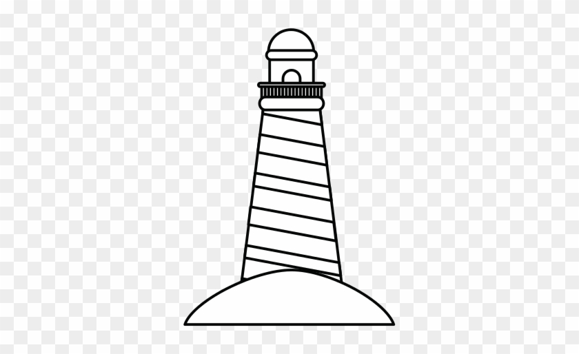 Striped Lighthouse Icon Image - Illustration #1385658