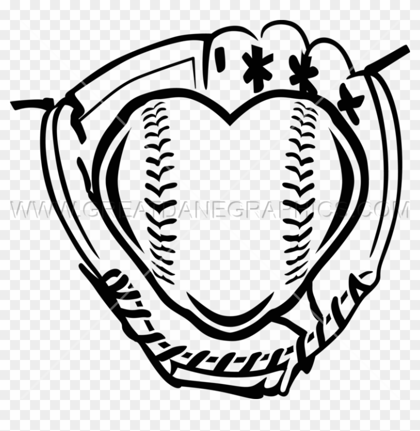 Baseball Heart Drawing Clipart Baseball Drawing Clip - Baseball Heart Drawing #1385709