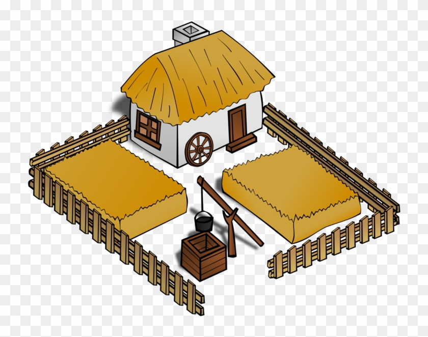 Kisscc0 Farmer Farmhouse Computer Icons Barn Rpg Map - Medieval Farm Clipart #1385846