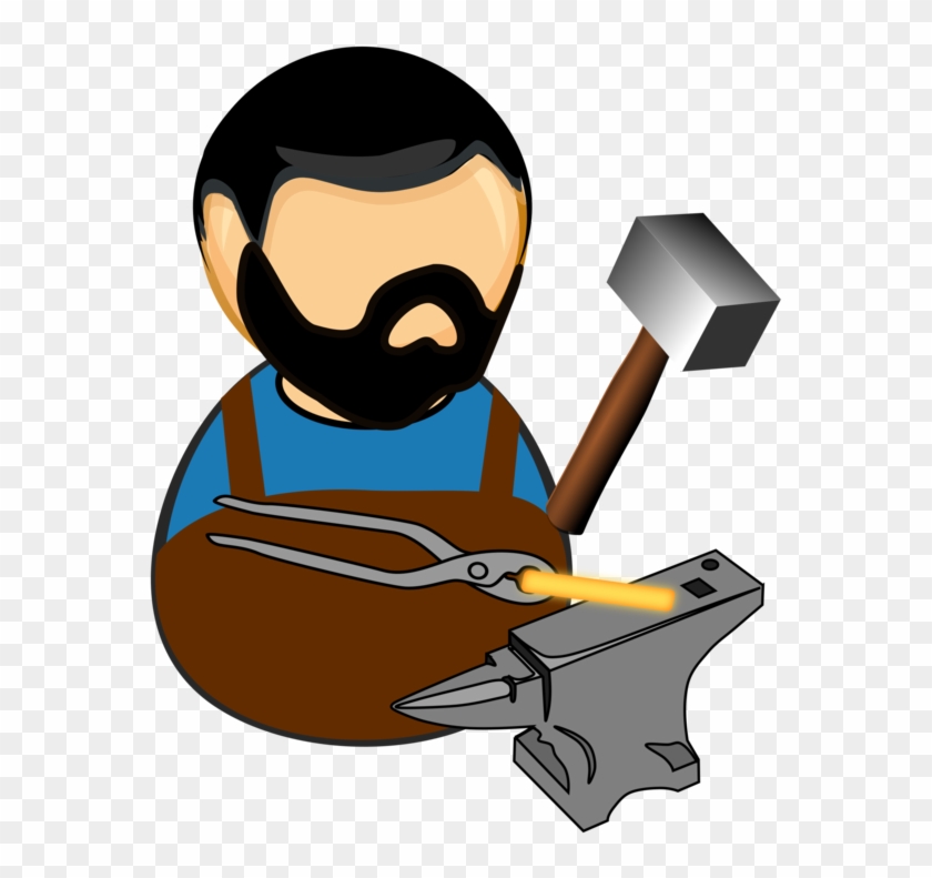 The Blacksmith's Shop Forge Anvil Metalworking - Blacksmith Clipart #1385857