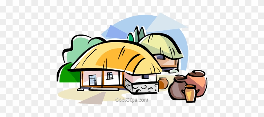 Roof Clipart Straw Roof - Roof #1385864