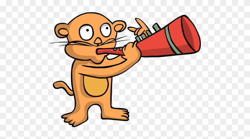 Clip Art Groundhog Day Trumpet Announcement Loud Speaker - Clip Art #1386039