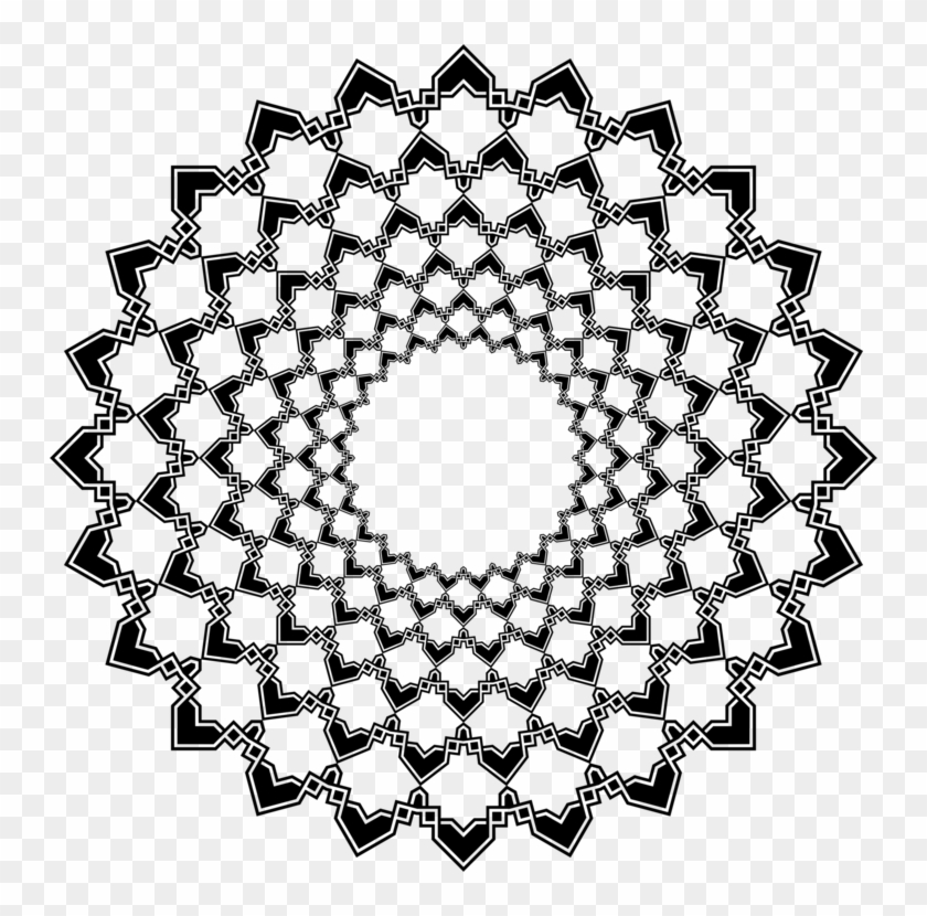 Gif Art Mathematics Giphy Wolfram Mathematica - Black Design In Circle Border Line Art #1386048