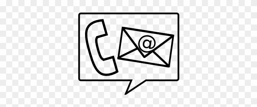 Communication Icon Hi[1] - Phone And Email Clipart #1386061