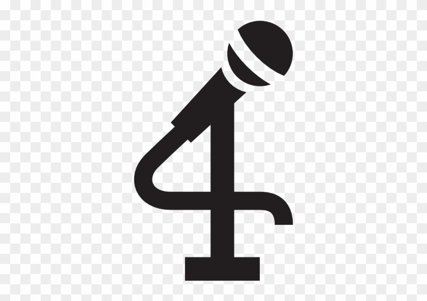 Karaoke Room Free Icon - Singing Logo Png White #1386257