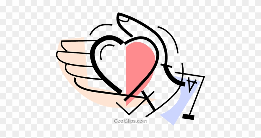 Hand With A Heart In It Royalty Free Vector Clip Art - Clip Art #1386416