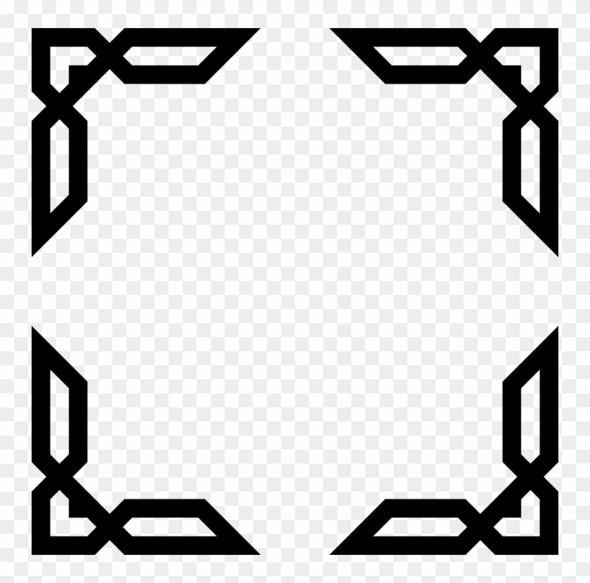 Clip Art Transparent Architecture Vector Abstract - Islamic Frame Png #1386472