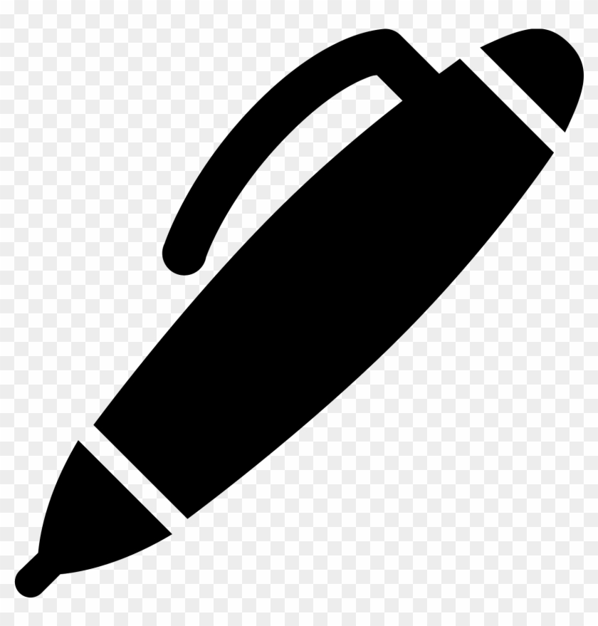 Next - Black Pen Icon Png #1386544