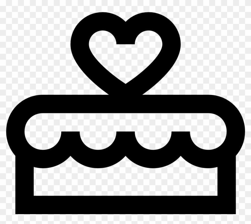 Wedding Cake Clipart Icon - Symbol Birthday #1386567