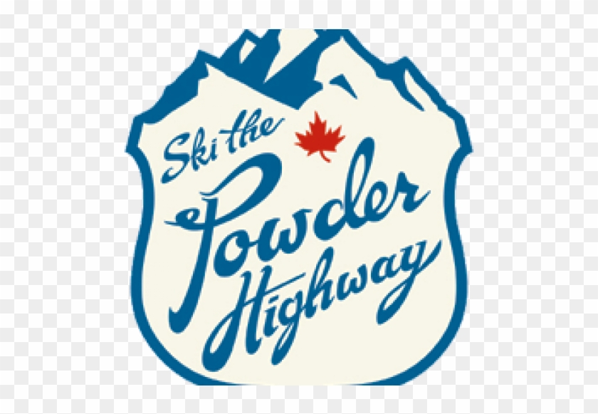 The Powder Highway Logo - Ski The Powder Highway Sign #1386576