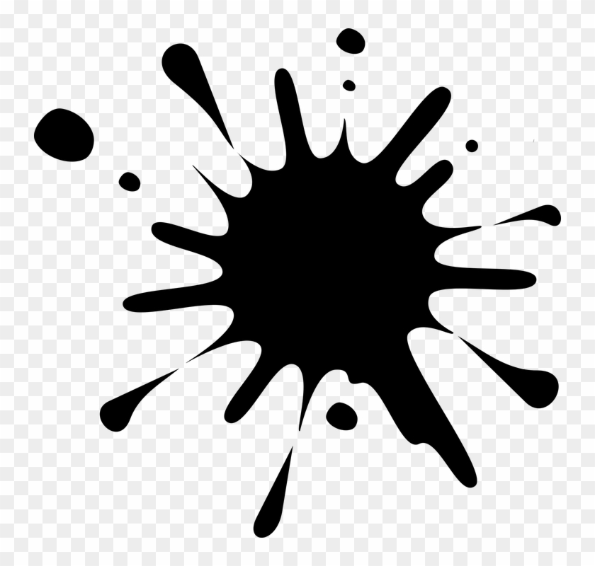 Dab, Color Spot, Logo, Art, Splash, Spot - Black Spot Clipart #1386592