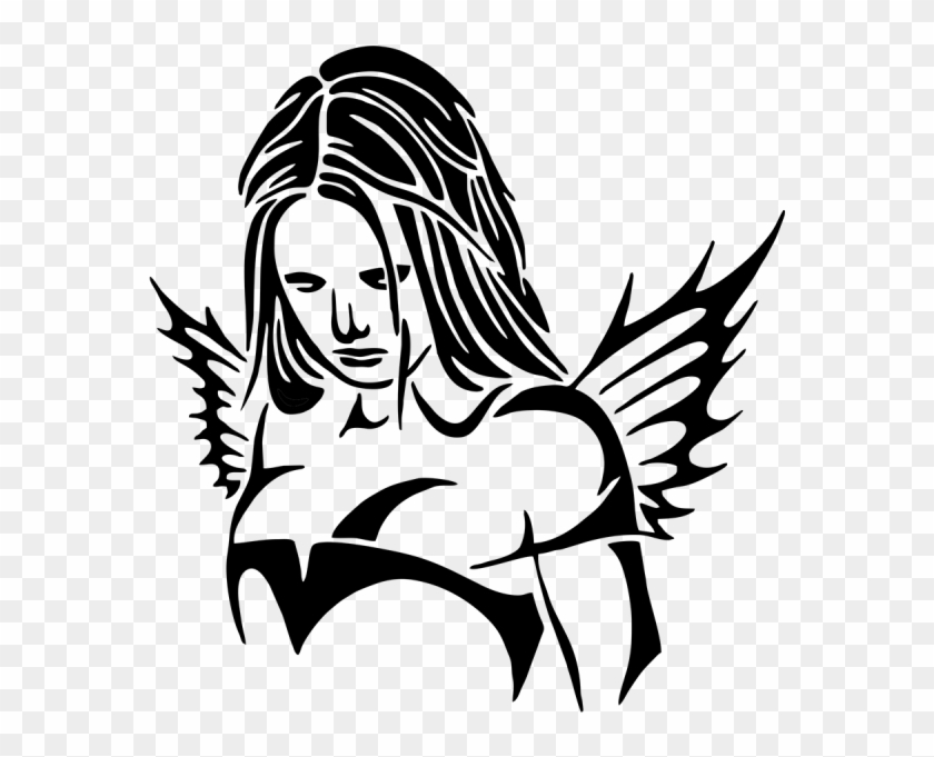 Angel Sexy Girl - Lady Cutting Sticker #1386688