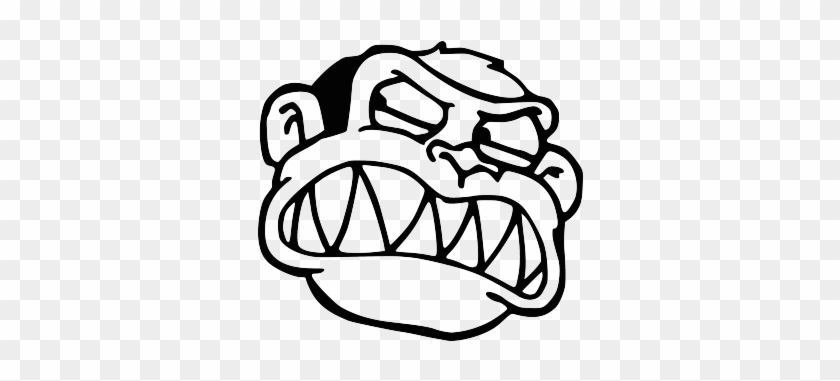 Family Guy Clipart Angry Monkey - Black And White Peter Griffin #1386714