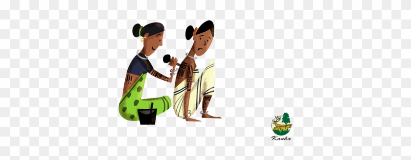 Baiga Dancers And Musicians - Illustration #1386735