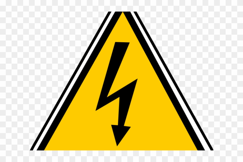 Electricity Clipart Lightning Strike - Safety Signs High Voltage #1386755