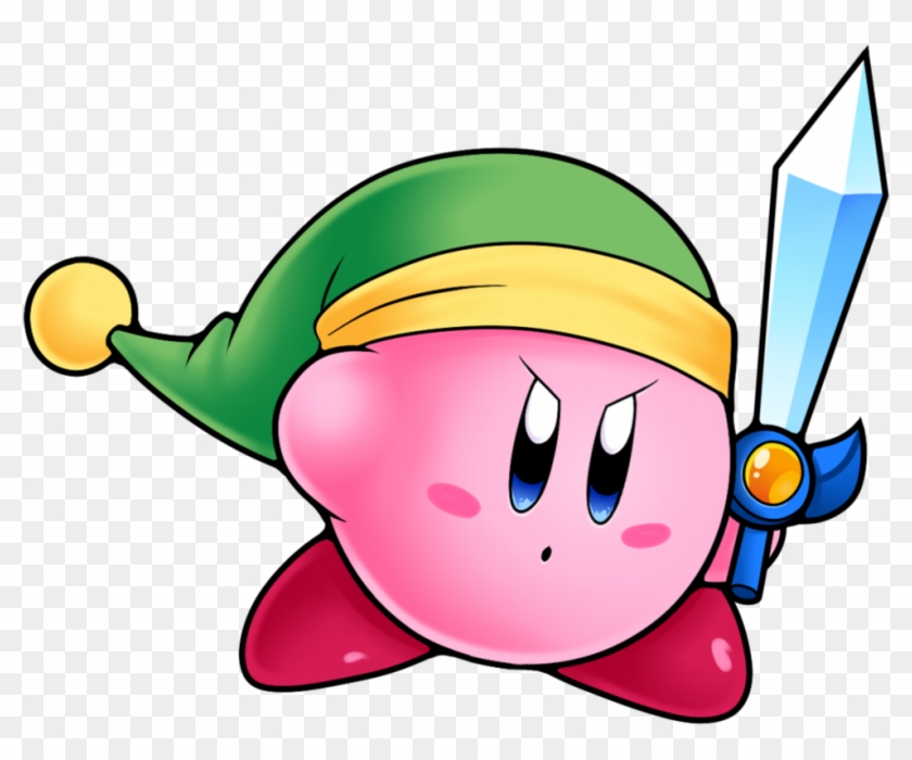 Kirby Clipart Sword - Kirby With Sword #1386783