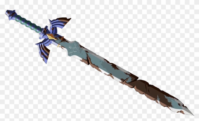 Sword Clipart Short Sword - Master Sword Breath Of The Wild Png #1386795