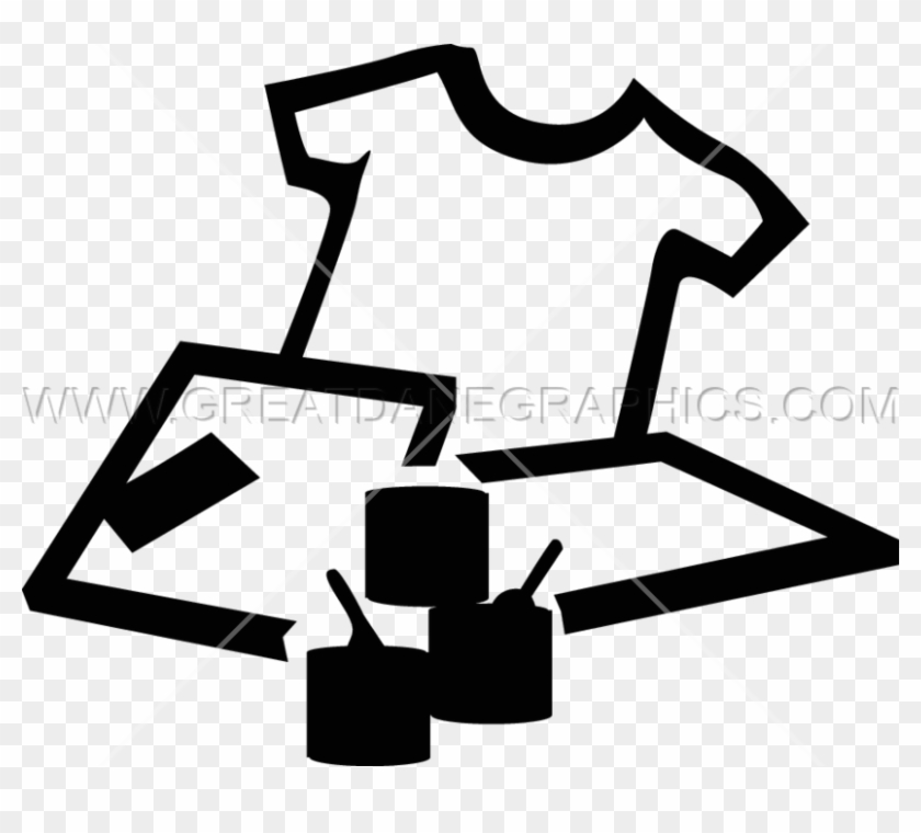 Screen Print Cliparts - Screen Printing Clipart Black #1386808