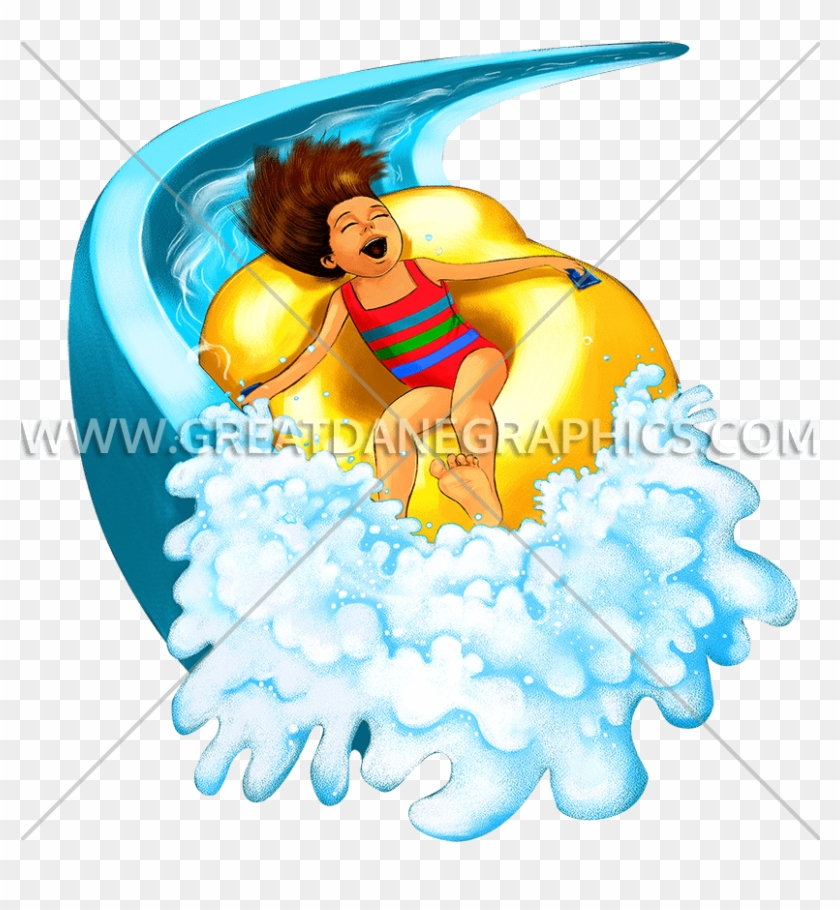Water Slide Production Ready Artwork For T Shirt Printing - Water #1386816
