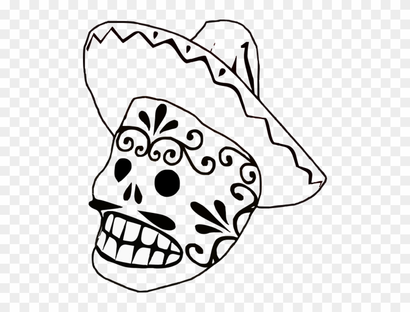And White,free Vector - Mexican Clipart Black And White #1386881