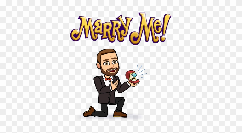 Girl Says Yes, And Girl's Family Says Yes - Bitmoji Will You Marry Me #1387030