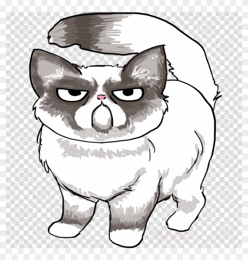 Download Drawing Of Grumpy Cat Clipart Grumpy Cat Drawing - Drawing Of Grumpy Cat #1387074