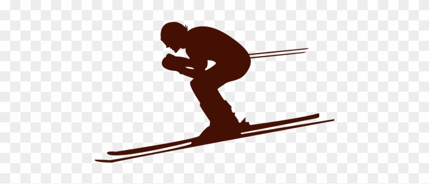 Svg Transparent Stock Ski Jumping Sport Silhouette - Skiing #1387135